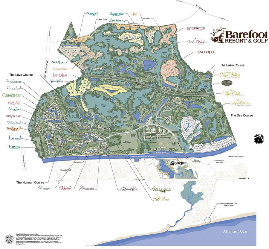 Barefoot Resort Map
