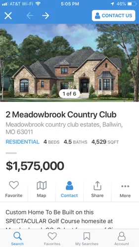 Map Displaying St Louis Homes For Sale On Your Phone