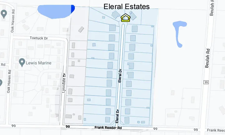 Map of Eleral Estates Community