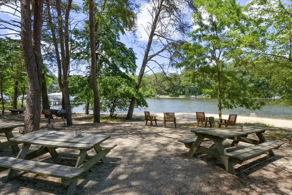 Sunrise beach community picnic area in Crownsville MD