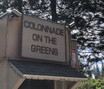 Colonnade on the Greens Entry Sign