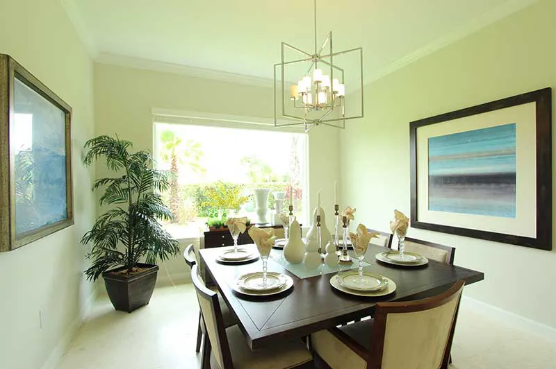 courtyard model home