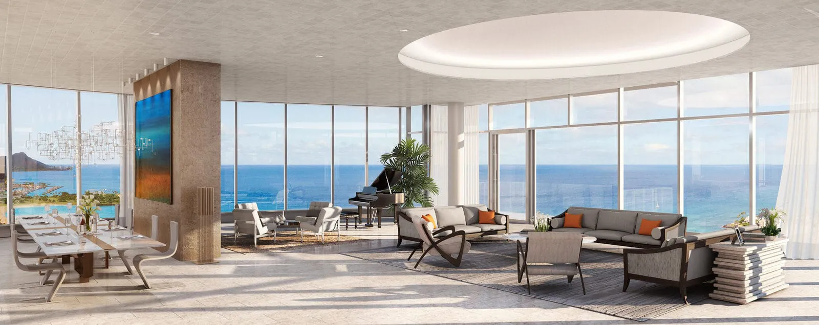 Waiea Penthouse Living Room
