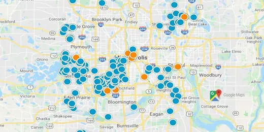Twin Cities Real Estate Map Search