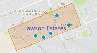 Lawson Estate Area Map