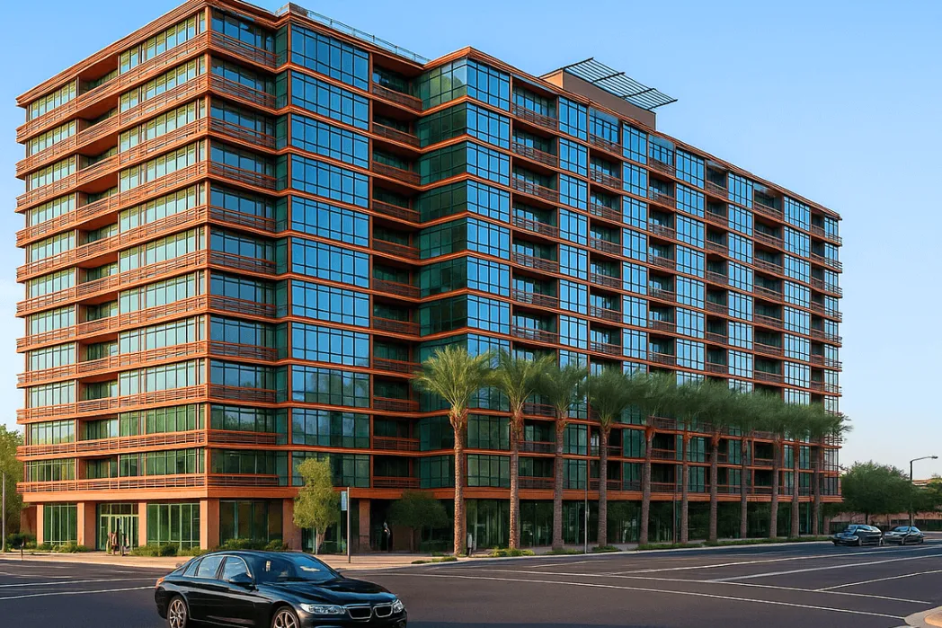 exterior of optima biltmore towers