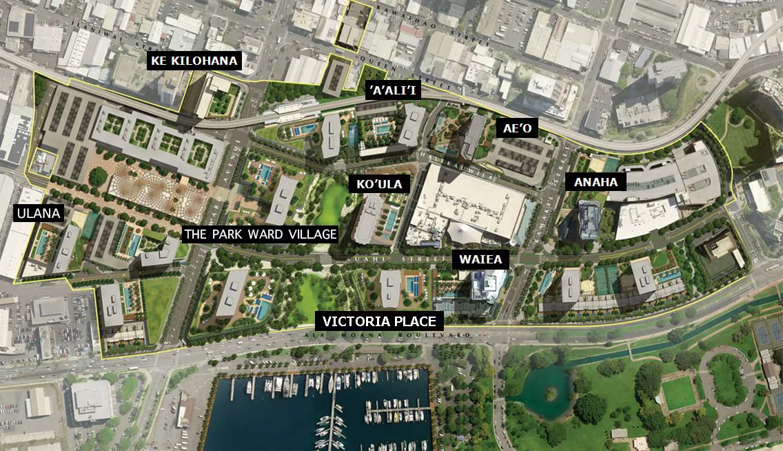 The Park on Ward Location in Ward Village