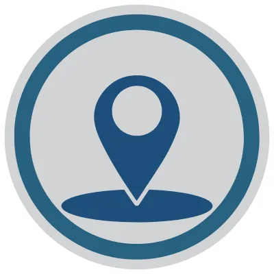 location icon representing where optima camelview is located