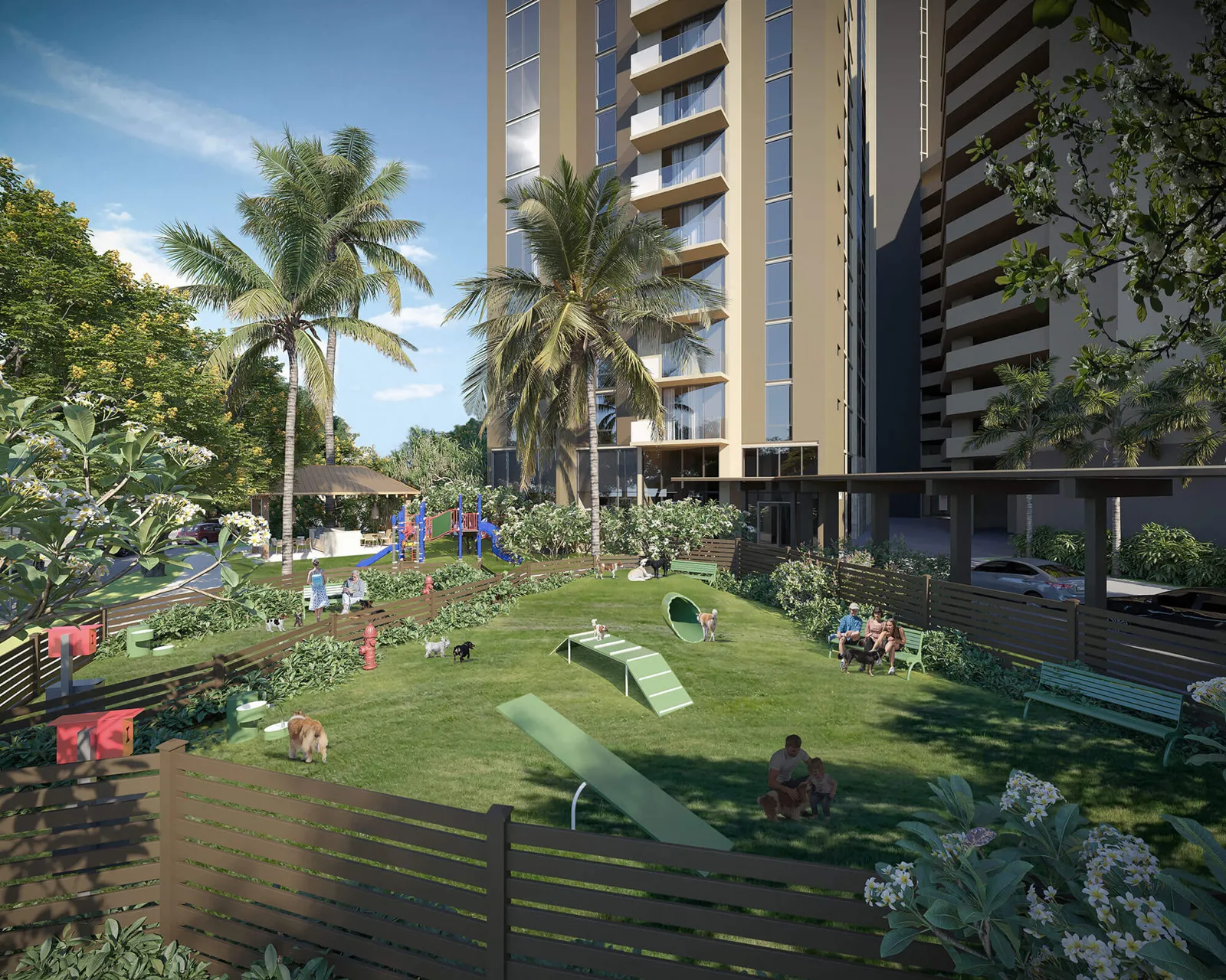 Kuilei Place Condo Dog Park