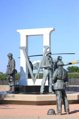 Statue at Veterans Memorial Park
