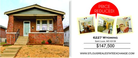 The Nett Group Price Reduced 6227 Wyoming, Saint Louis, MO 63139