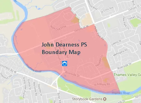 John Dearness Public School London Ontario Boundary Map