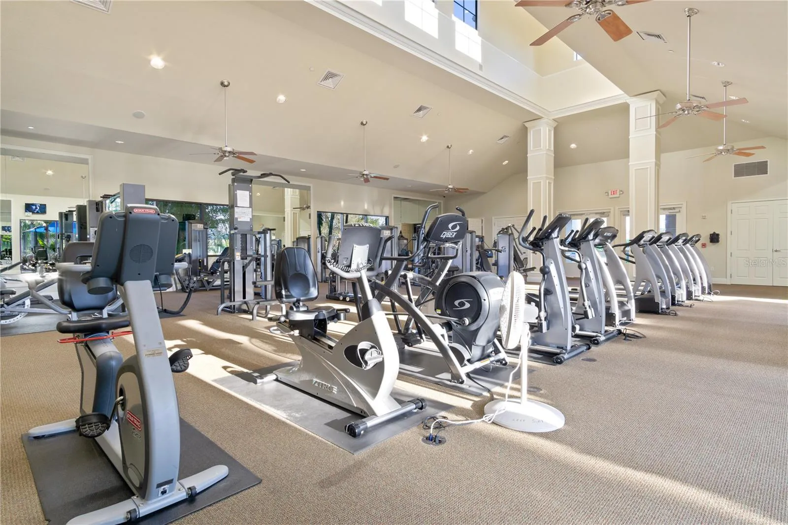 Fitness center cardio equipment at Cypress Falls North Port Florida