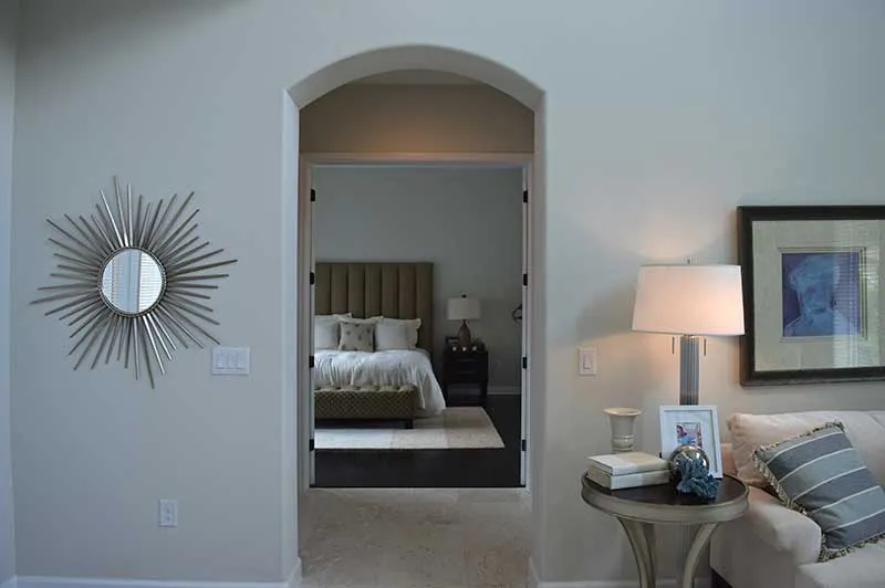 courtyard model home