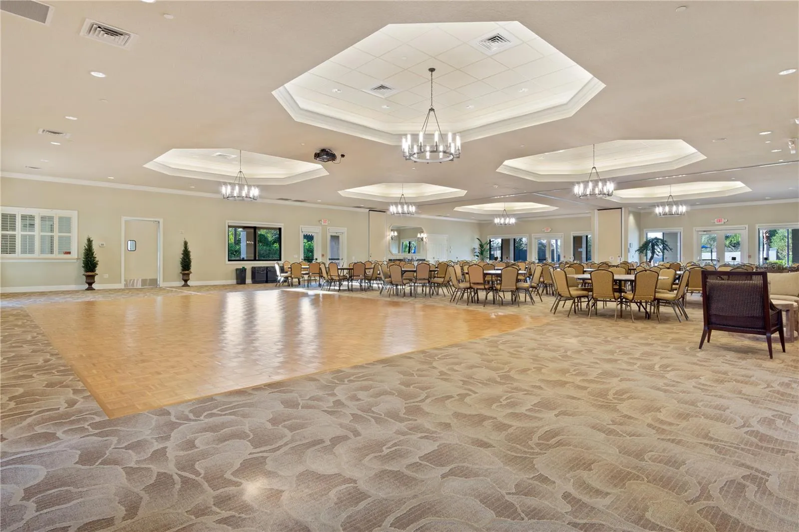 Clubhouse event room at Cypress Falls North Port Florida