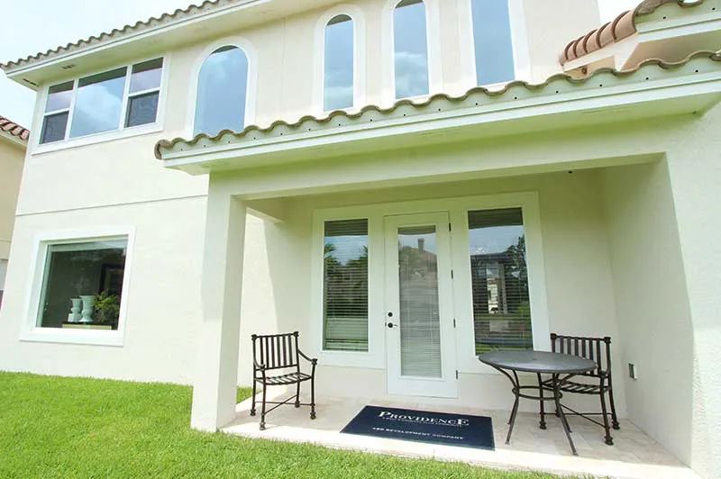 courtyard model home