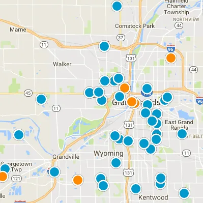 Interactive Map Search