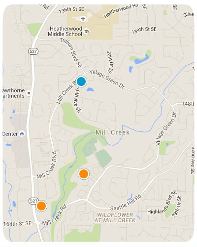 Mill Creek Interactive Map Search