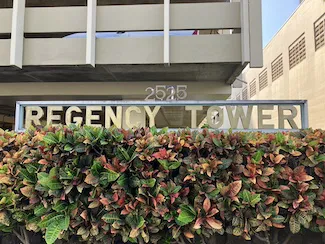 Regency Tower Sign