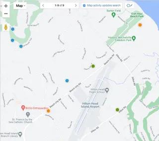 Palmetto Hall Real Estate Map