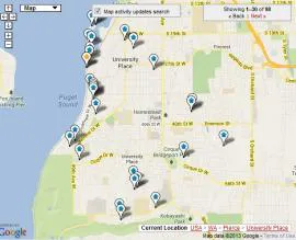 university place map