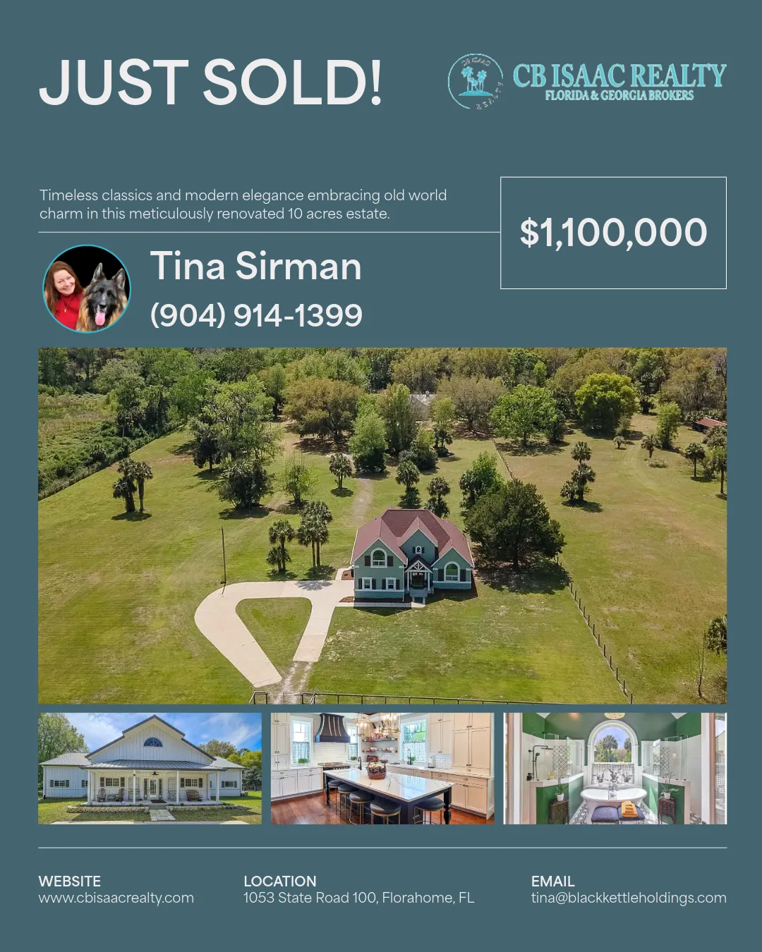Sold estate flyer by CB Isaac Realty