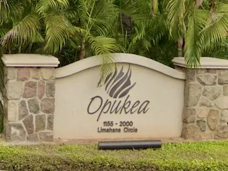 Opukea at Lahaina Sign