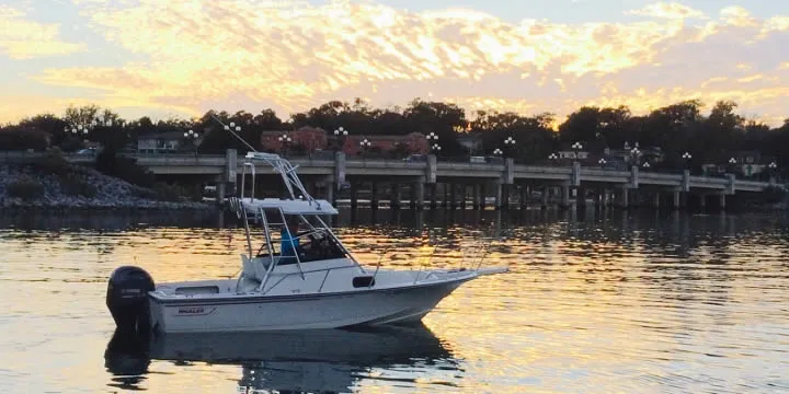 Boat on Bayou Texar East Hill Pensacola