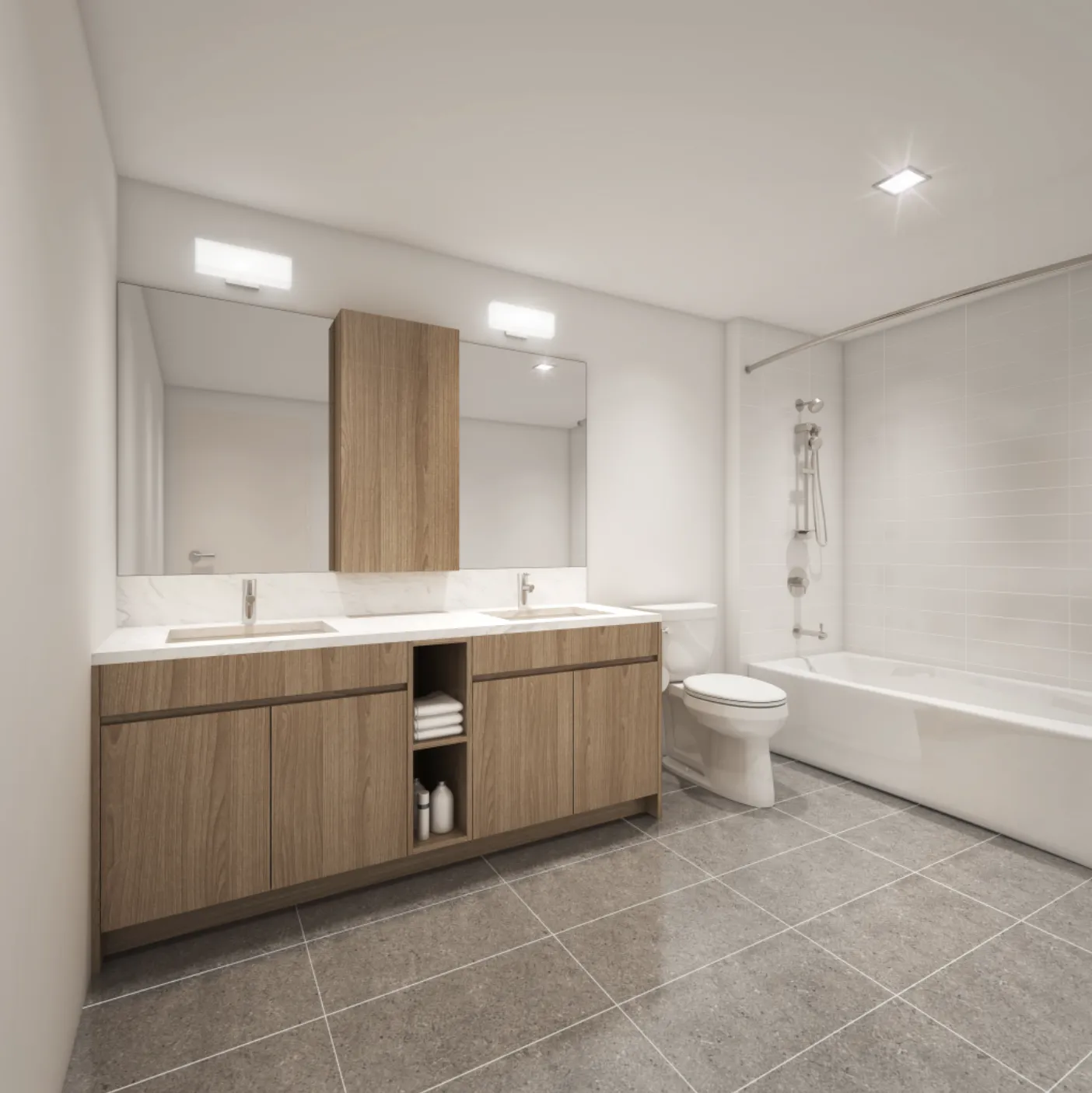 The Central Ala Moana - Bathroom Rendering