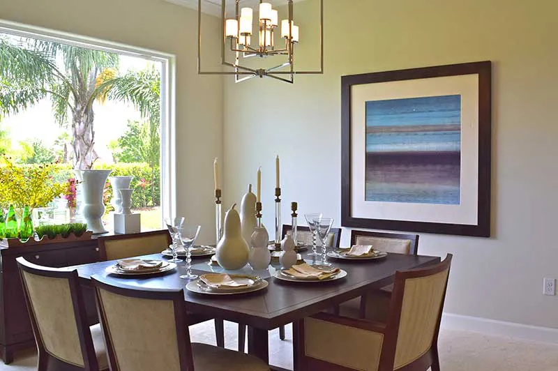 courtyard model home