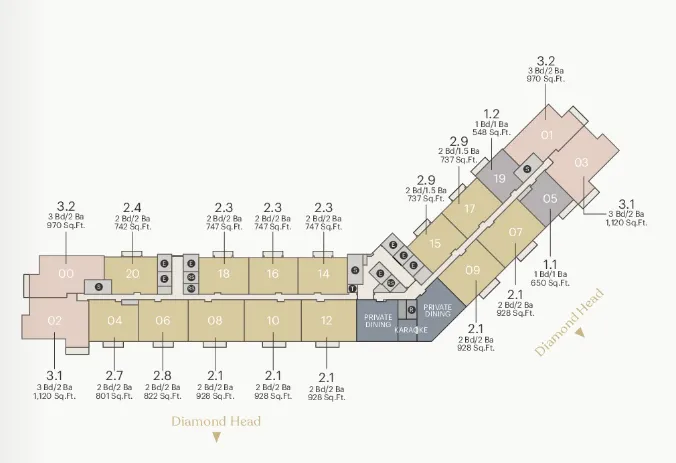 Kuilei Place Floor Plan