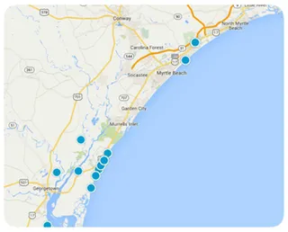 Interactive Map Search