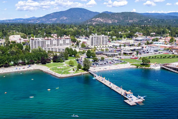 Aerial Coeur d Alene Photo