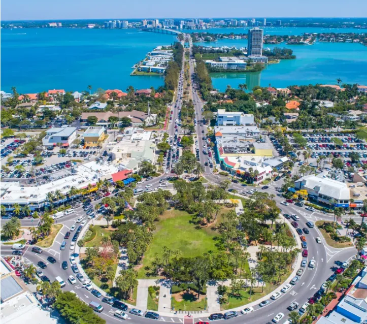 St. Armands Circle shopping and dining