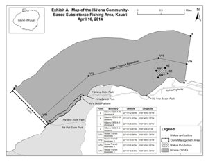 Community Based Fishing Subsistence Area, Haena Kauai, Copyright, Department of Land and Natural Resources
