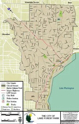 lake forest park map