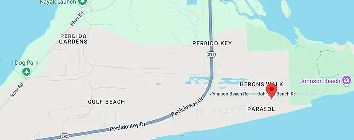 Map of Parasol Community in Perdido Key
