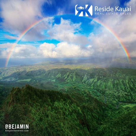 Picture taken of Rainbow by Benjamin Everett for Reside Kauai's Blog.