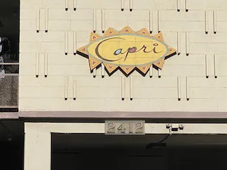 Capri Apts Sign