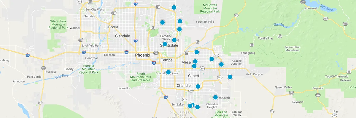 Interactive Map Search