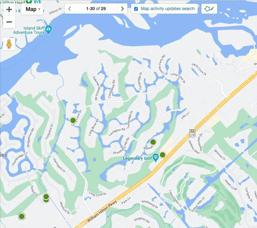 Long Cove Real Estate Map