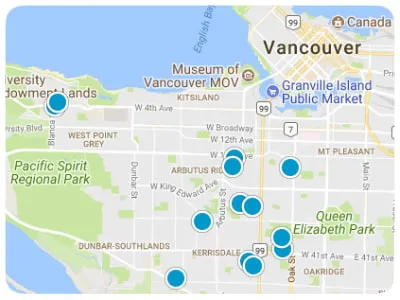 Interactive Map Search