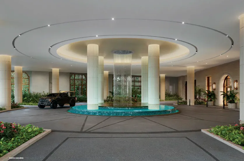 Ilima proposed porte cochere - architectural rendering