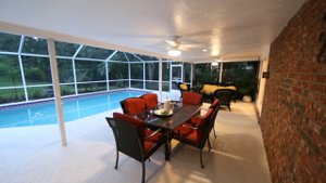 Pool View of 2540 Riverview Court in Sarasota from the Lania
