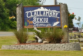 clallam bay sign
