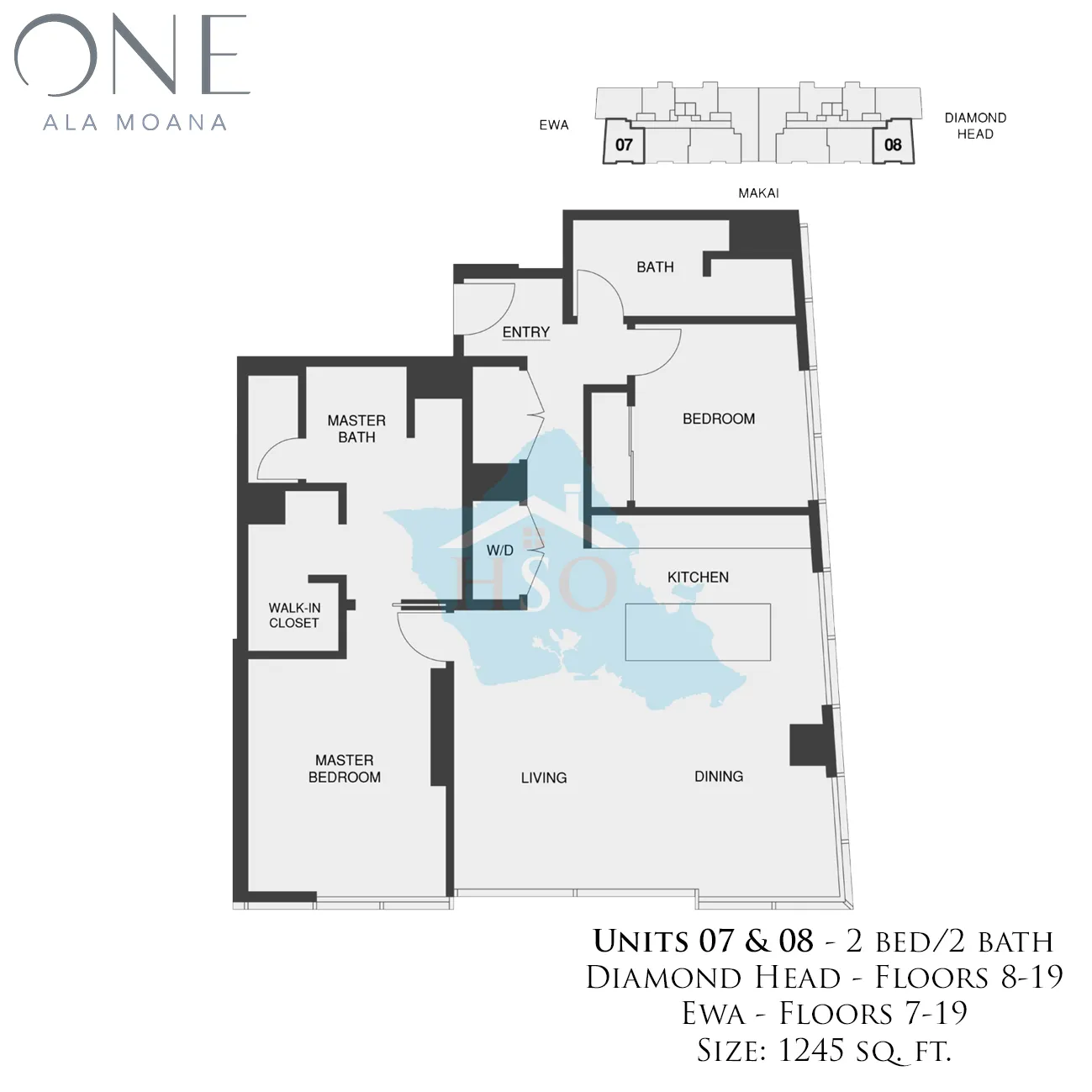 One Ala Moana 07 & 08 Floor Plan