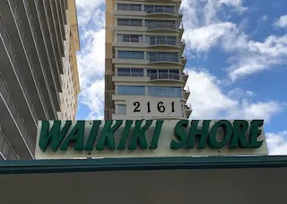 Waikiki Shore Sign