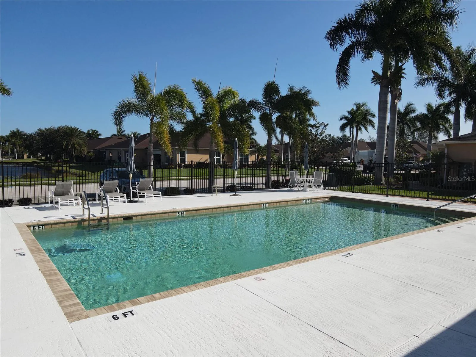 Turnberry Trace community swimming pool in North Port Florida