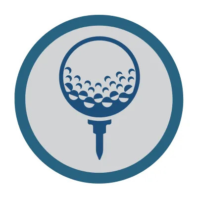 golf icon representing golf courses near Optima Camelview Village