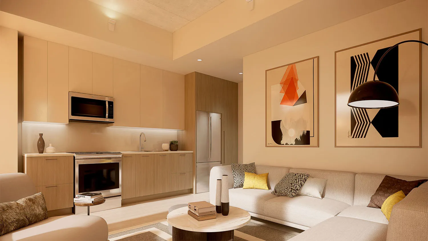 Modea Kitchen and Livingroom